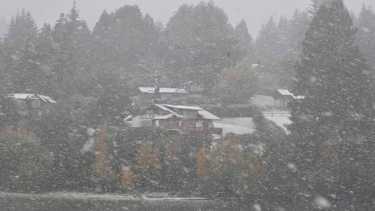 Alerta por fuertes nevadas este lunes en la zona de Bariloche