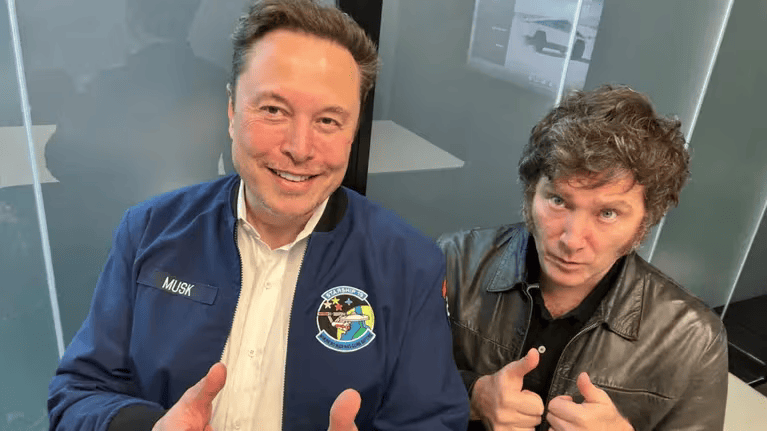 Milei sigue de gira. En su visita a EEUU el presidente se reunión con el dueño de Tesla, Elon Musk. 