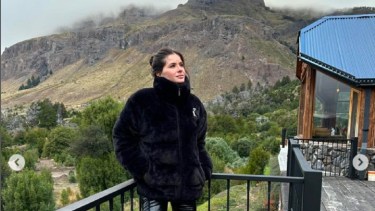 La China Suárez está de visita en San Martín de los Andes y lo compartió en redes sociales.-