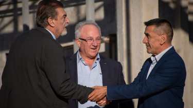 El rector Rubén Soros recorrió la obra del Colegio Preuniversitario de la UTN (Foto: gentileza)