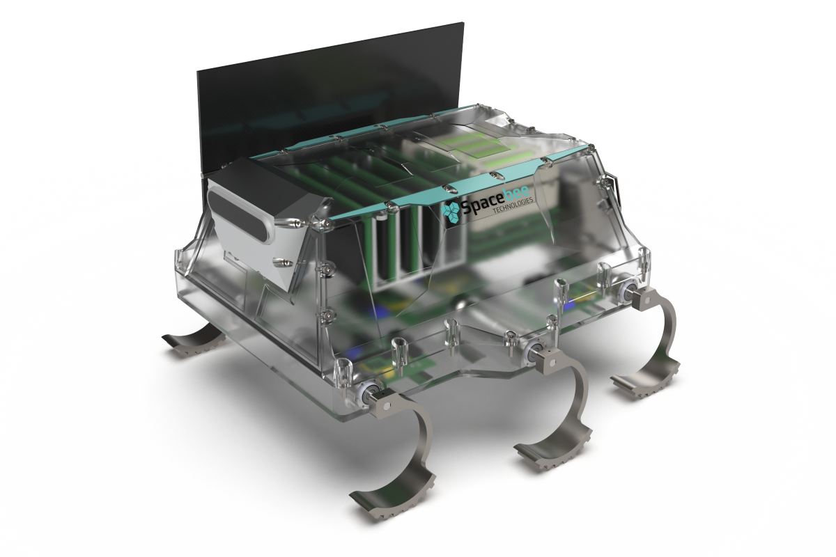 El vehículo RoverTito está diseñado para ser de costo muy bajo. Pesa solo 2 kilos.  Crédito: Space Bee Technologies