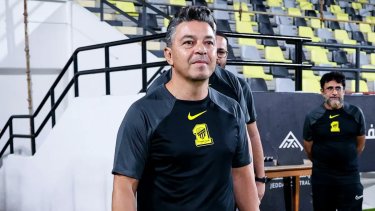 El Al-Ittihad comunicó que las autoridades que sean electas serán las encargadas de destrabar el conflicto con Marcelo Gallardo.
del Al Ittihad de Arabia Saudita por los malos resultados. Archivo.