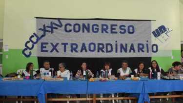 Unter tuvo su congreso en Huergo. (Foto Juan Thomes)