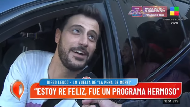 Diego Leuco enfrentó los rumores de conflicto con Lizy Tagliani en La Peña. 