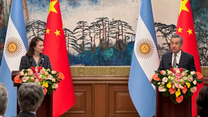 Mondino se reunió con el canciller de China para fortalecer la relación y «expandir la cooperación»