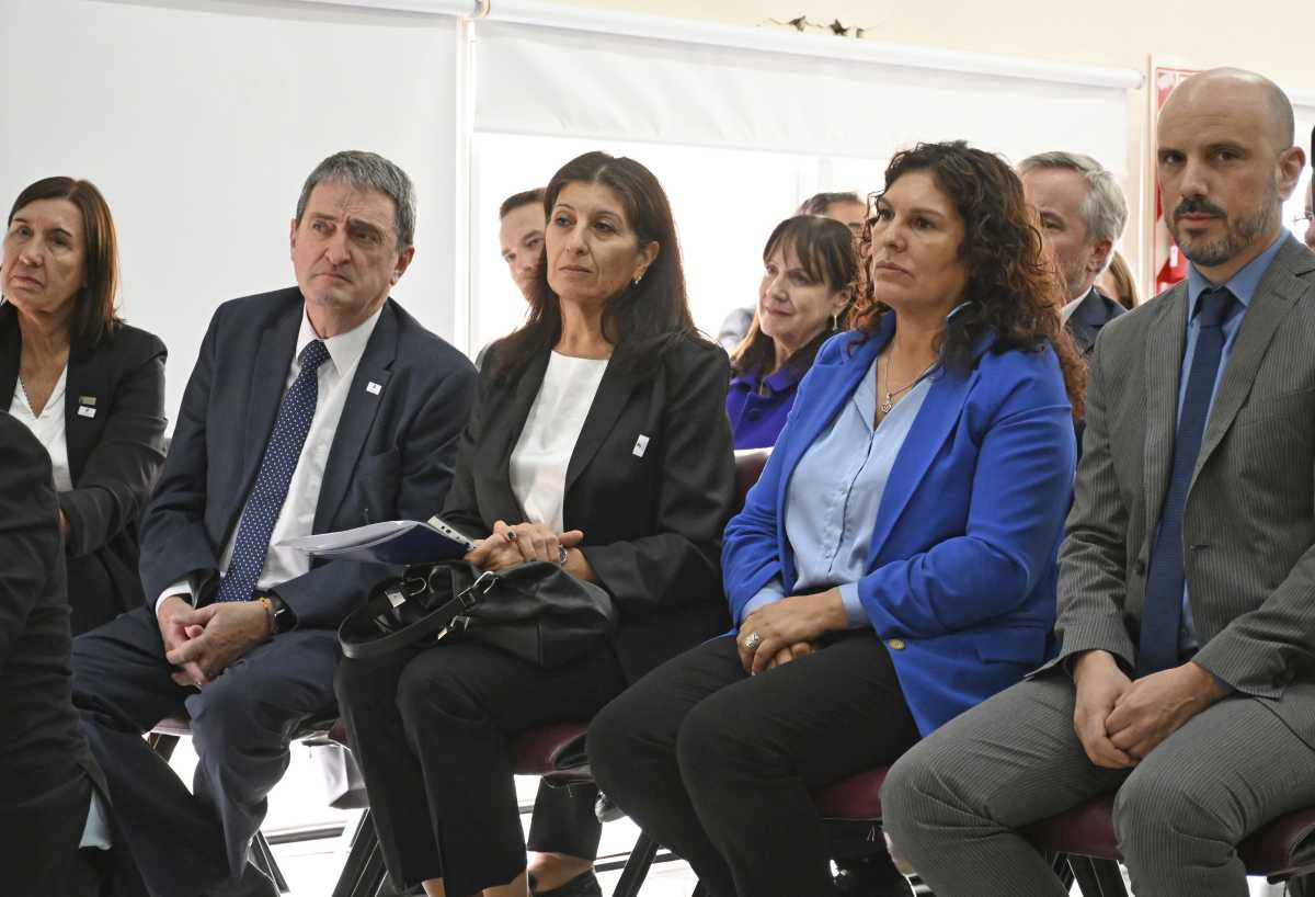 Lozano, Vidal, Paz, de izquierda a derecha, en las jornadas del Foro de Consejos de la Magistratura. (Archivo/Florencia Salto)