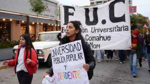 Marcha universitaria del martes 23: horarios en Neuquén y Río Negro