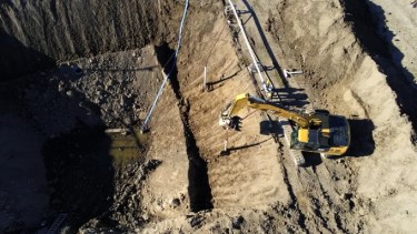 Son cinco las obras de saneamiento que s encuentran paralizadas, según informó el gobierno rionegrino.