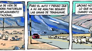 Los arrieros de Neuquén, otro gran capítulo de la tira Viajeros de Chelo Candia