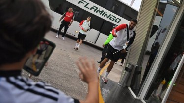 River se prepara para visitar a Deportivo Táchira. Foto: @RiverPlate.