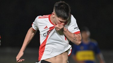 Franco Mastantuono anotó uno de los tantos en la goleada ante Boca.
