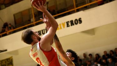 Agustín Cortés, uno de los goleadores del Torito de Plottier. (Foto: Matias Subat)