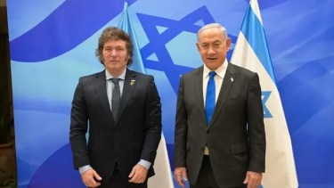 Milei expresó su apoyo a Israel luego del ataque de Irán. Foto: gentileza.