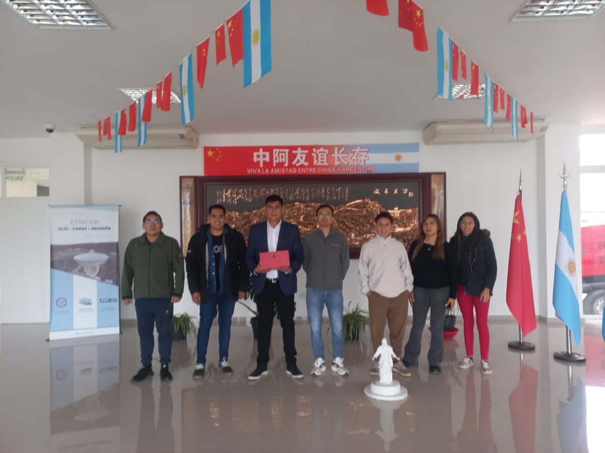 El intendente de Bajada del Agrio pidió ayuda a la estación china de Neuquén para construir un "Cristo"