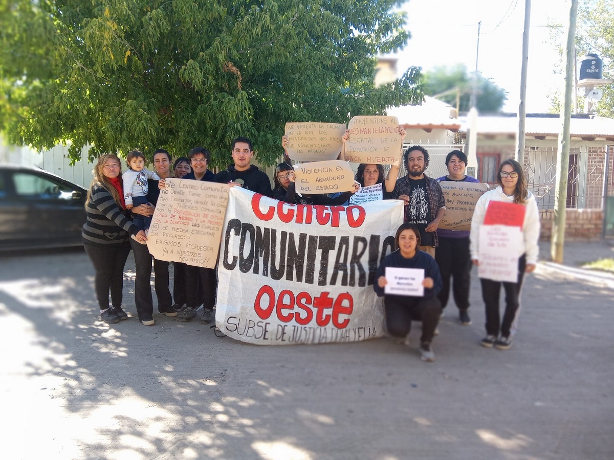 Denuncian "abandono y desidia" en dispositivos de familia en Neuquén. Foto: gentileza Centro Comunitario Oeste. 