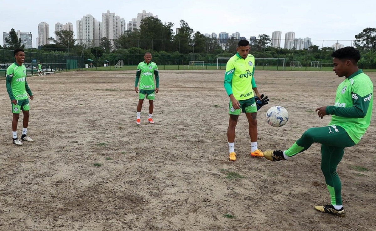 El campo de entrenamiento del Palmeiras está compuesto únicamente por tierra.
