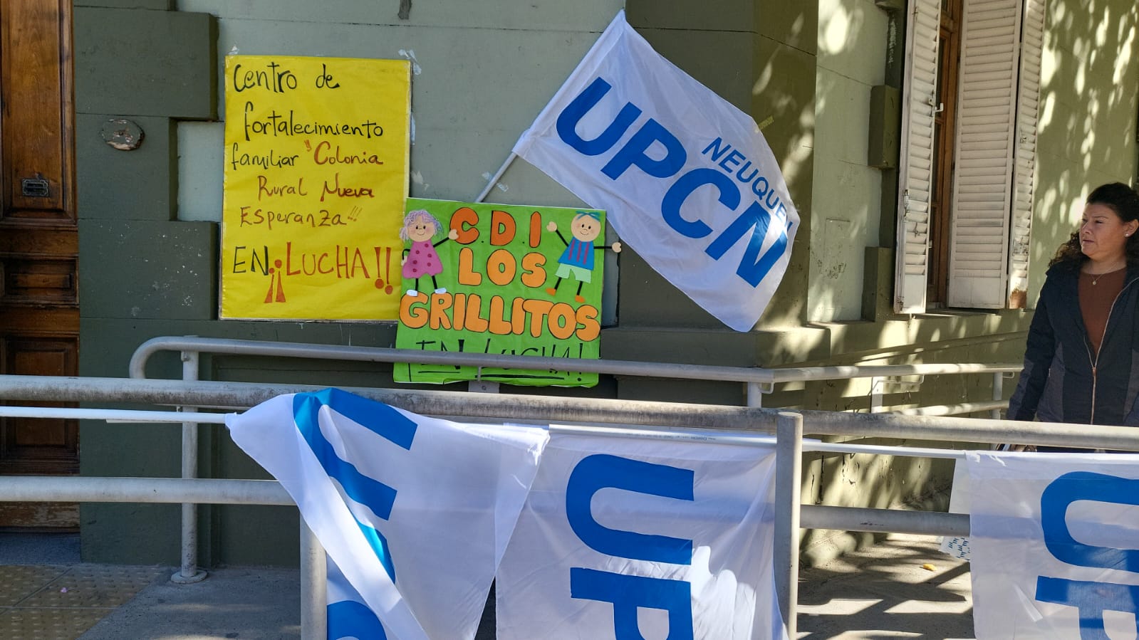 UPCN en Casa de Gobierno de Neuquén: piden la continuidad de paritarias y mejores condiciones laborales. Foto: gentileza
