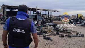 Megaoperativo por una banda de Neuquén que vendía autopartes: un detenido y cuatro allanamientos