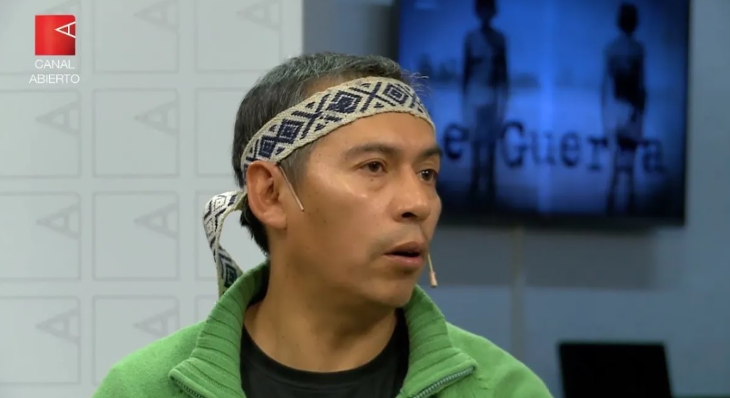 Orlando Carriqueo referente de la comunidad mapuche en Río Negro. 