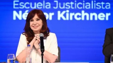 Cristina Kirchner, en una de sus últimas apariciones públicas.