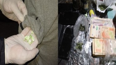 Tras un allanamiento desarticularon un punto de venta de drogas en el Alto Valle. Foto: gentileza Policía de Río Negro.