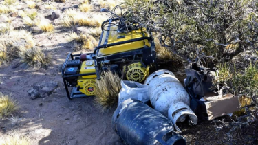 Buena parte del botín fue hallado a unos 30 kilómetros, en la zona de la meseta en El Caín.