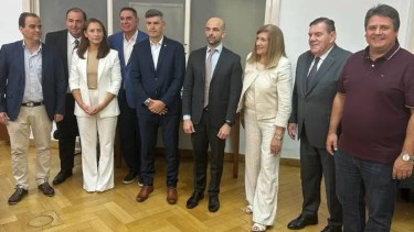 Gaido ya participó d en un encuentro con intendentes de capitales. El próximo será en Rosario, el lunes 29 de abril. (Prensa municipalidad Neuquén)