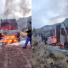 Imagen de Un transporte escolar se incendió cuando trasladaba a estudiantes de Pilo Lil, en Neuquén