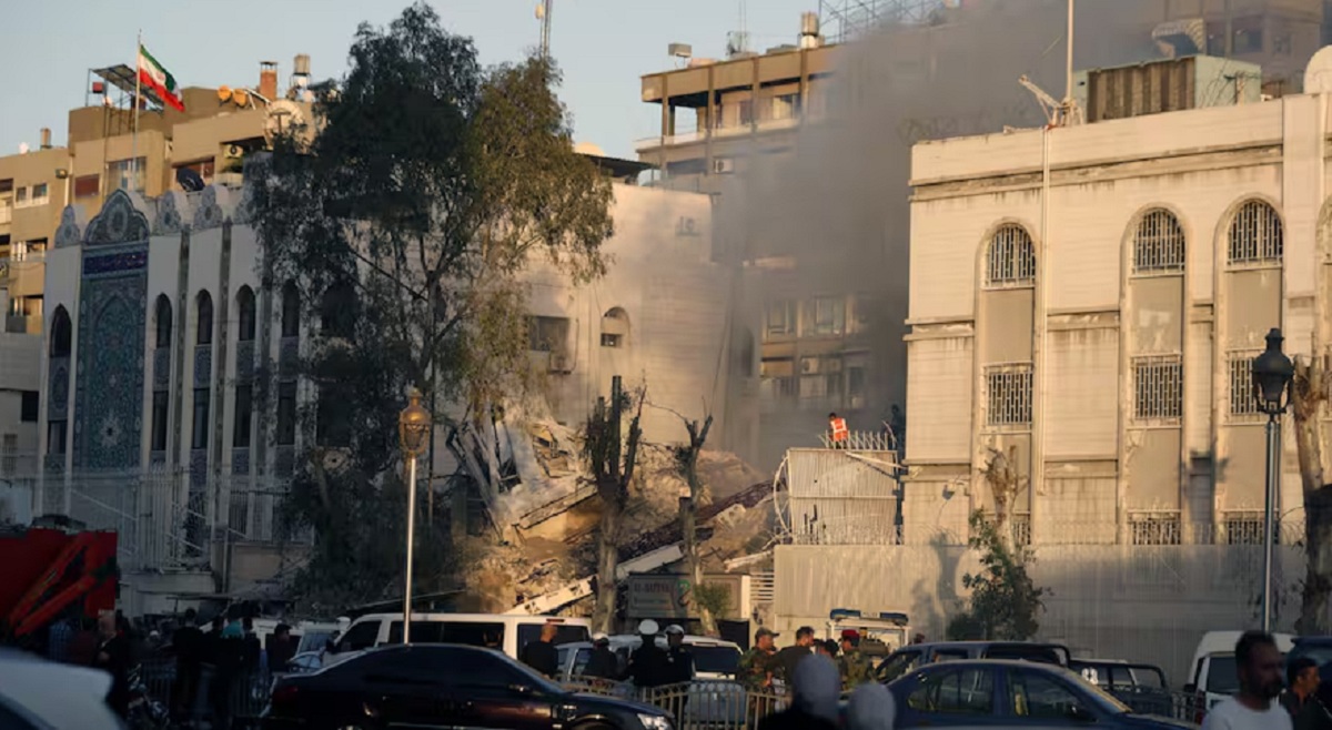 Los medios de comunicación sirios e iraníes describieron como un ataque aéreo israelí.