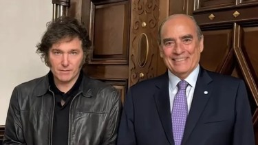 Javier Milei y Guillermo Francos. (Archivo)