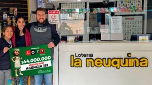 Un vecino de Neuquén apostó 300 pesos y ganó 44 millones en el Loto 5 Plus