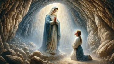 La Virgen de Lourdes tiene miles de fieles alrededor del mundo.-