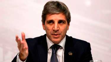 El ministro de Economía, Luis Caputo.