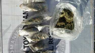 El sujeto transportaba la marihuana en una mochila. foto: gentileza.