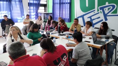 Representantes de las 18 seccionales de Unter se reúnen en Viedma este miércoles en el plenario. Gentileza