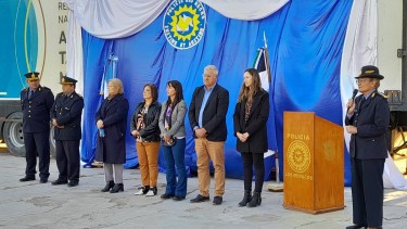 Las máximas autoridades policiales estuvieron en ambos actos. Foto: gentileza.