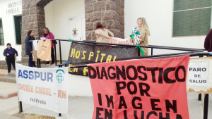 Trabajadores de salud protestaron frente al hospital de Choele Choel: «Sin insumos ni personal, es imposible»