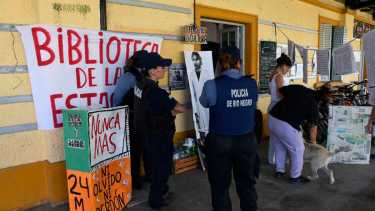 En el lugar hay presencia policial. Foto Alejandro Carnevale