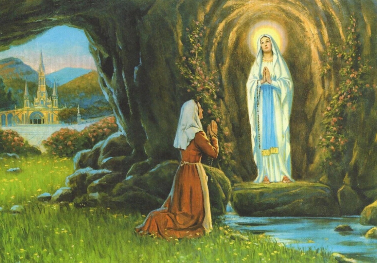 Santa Bernardita fue testigo de las apariciones de la virgen de Lourdes.-