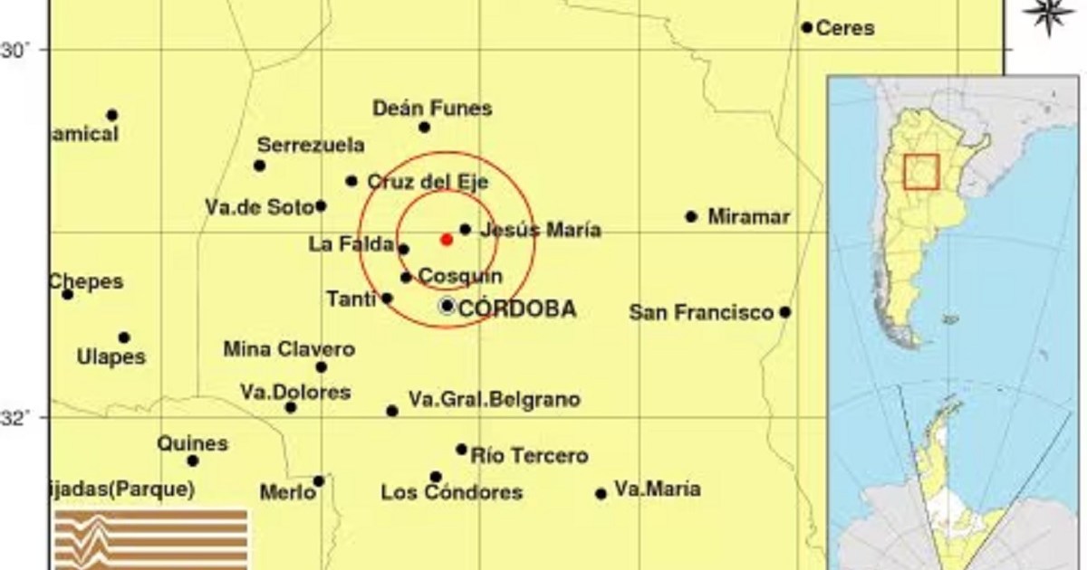 Un sismo causó sorpresa en distintos puntos de Córdoba thumbnail