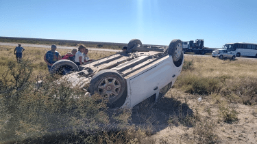 El siniestro vial ocurrió durante el mediodía. Foto: gentileza.