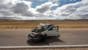 Vuelco sobre Ruta 23: una mujer quedó internada en terapia intensiva, en Bariloche