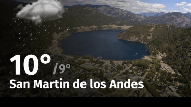 Clima en San Martin de los Andes: cuál es el pronóstico del tiempo para hoy lunes 8 de abril