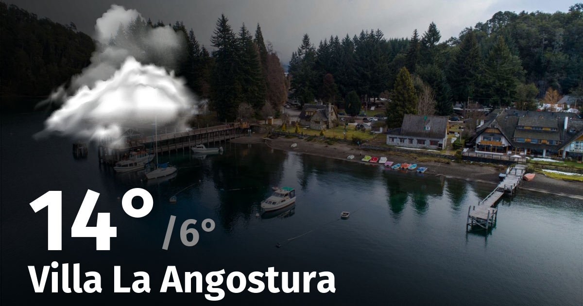 Clima en Villa La Angostura cuál es el pronóstico del tiempo para hoy