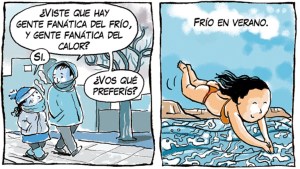 «¿Frío o Calor?», la nueva tira de Chelo Candia en el Voy