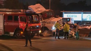 Video | Al menos tres muertos: un camión chocó y se le desprendió el acoplado sobre Panamericana en Buenos Aires