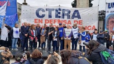 Ctera se concentrará frente al Congreso este martes. Foto Unter. 