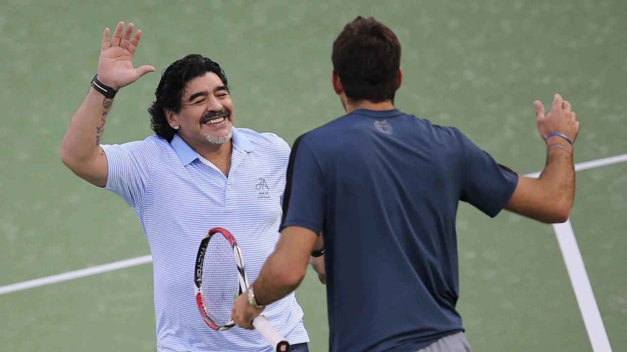 Del Potro recordó a Diego Maradona con una divertida anécdota en la Copa Davis.