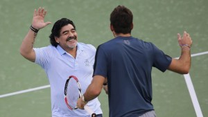Del Potro recordó a Maradona con una divertida anécdota en la Copa Davis: «Cuando ganamos se metió al vestuario…»