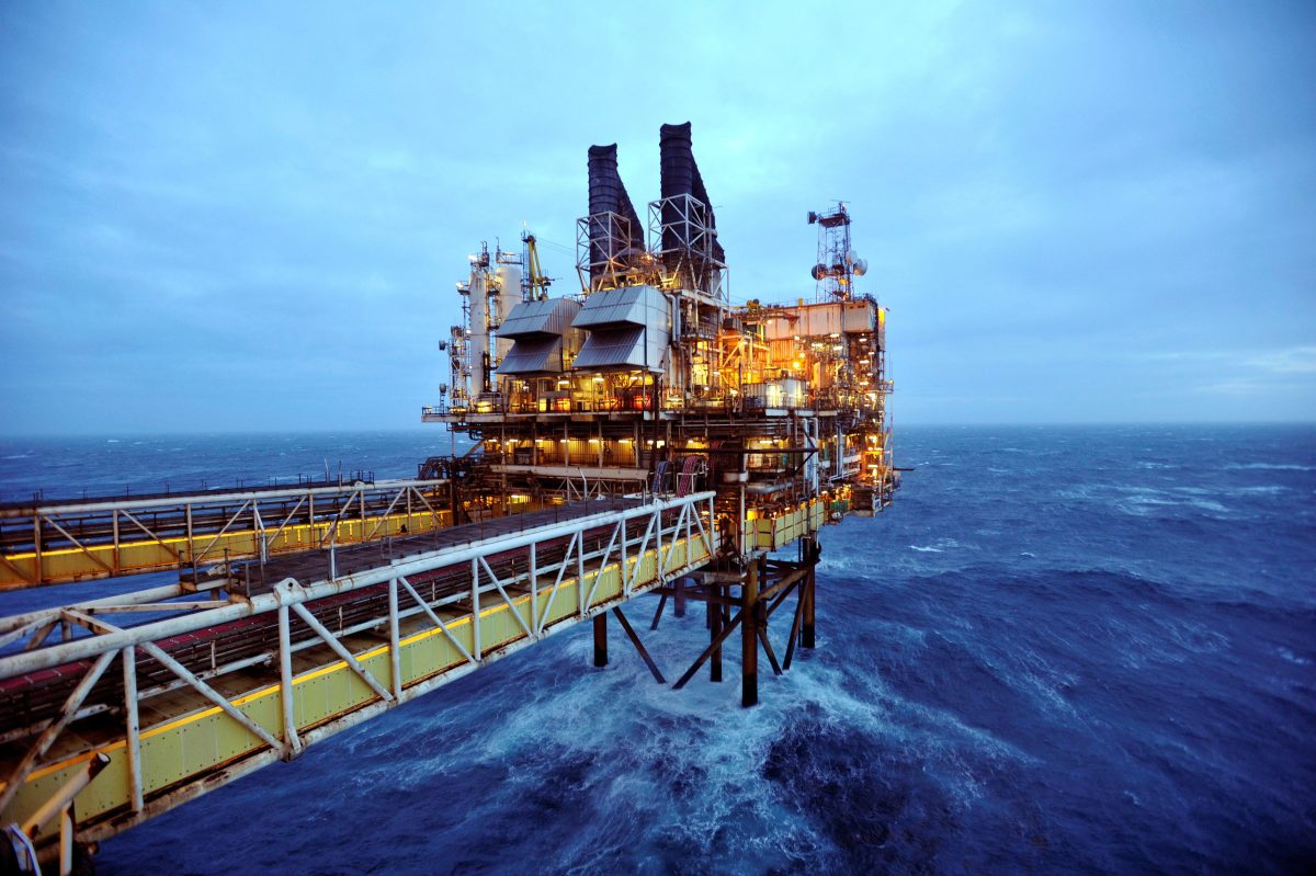 FILE PHOTO: A section of the BP Eastern Trough Area Project (ETAP) oil platform is seen in the North Sea, about 100 miles east of Aberdeen in Scotland, February 24, 2014. REUTERS/Andy Buchanan/pool/File Photo